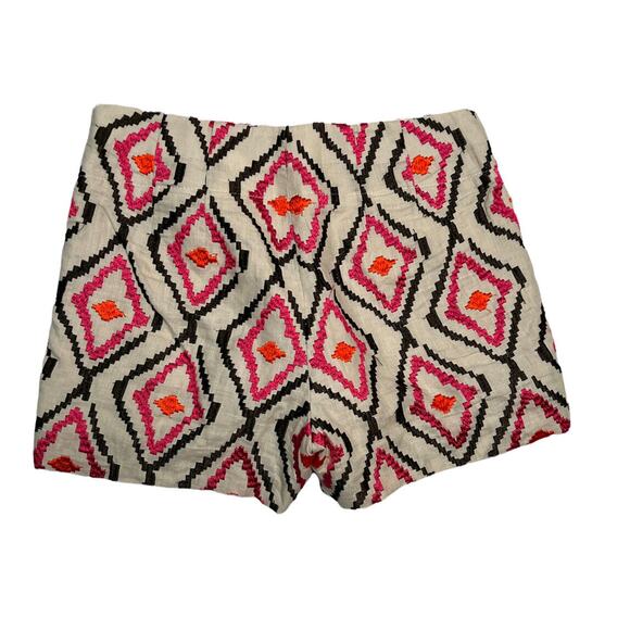 Ann Taylor LOFT Women’s shorts Size 0 Ikat Embroidered Riviera Multicolor - Picture 2 of 11